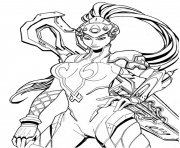 Printable overwatch Widowmaker coloring pages