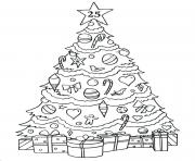 phenomenal christmas tree gifts coloring pages
