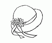 Printable pretty hat coloring pages