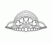 Printable tiara young woman coloring pages
