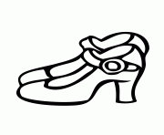 Printable shoes young woman coloring pages