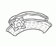 Printable pretty hat young woman coloring pages