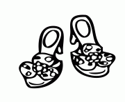 Printable shoes coloring pages