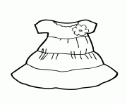Printable summer dress coloring pages