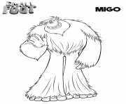 Printable Yeti Big Smallfoot coloring pages