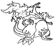 Printable pokemon gigamax dracaufeu coloring pages