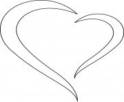 Printable stylized heart coloring pages