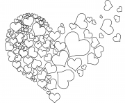 Printable torn heart coloring pages