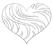 Printable intricate heart coloring pages