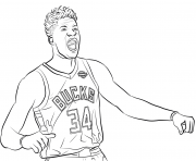 Printable giannis antetokounmpo coloring pages