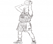 Printable reggie miller coloring pages