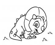Printable Triceratops kid coloring pages