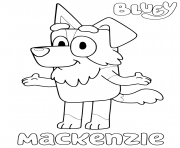 Printable Mackenzie from Blueys coloring pages