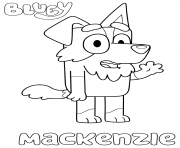 Printable Border Collie Mackenzie coloring pages