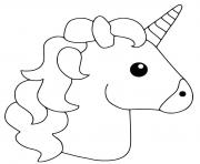 Printable unicorn kawaii coloring pages