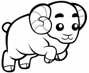 Printable funny ram 2 coloring pages