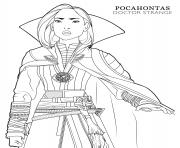 Printable doctor strange pocahontas disney avengers coloring pages