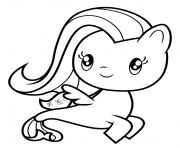 Sea Pony Fluttershy coloring pages