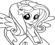 Printable Fluttershy equestria girl coloring pages