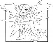 Printable MLP Equestria Girls Twilight Sparkle coloring pages