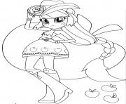 Printable My Little Pony Equestria Girls Applejack Printables coloring pages