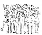 Printable Equestria Girls coloring pages