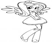 Printable Equestria Girls Fluttershy coloring pages