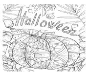 Printable halloween pumpkin garlic intricate pattern coloring pages