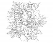Printable thanksgiving happy thanksgiving fall leaves coloring pages