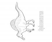 Printable dinosaur spinosaurus 2 coloring pages