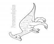 Printable dinosaur parasaurolophus coloring pages
