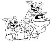 ARF with Puppies coloring pages