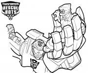 Printable Chase from Transformers Rescue Bots coloring pages