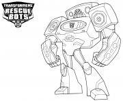 Printable Transformers Rescue Bots Black and White coloring pages