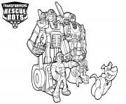 Printable Transformers Rescue Bots Characters coloring pages