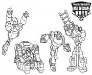 Printable Transformers Rescue Bots Characters Coloring Pages coloring pages
