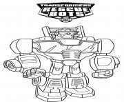Printable Transformers Rescue Bots Lineart coloring pages