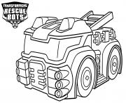 Printable Heatwave from Transformers Rescue Bots The Fire Bot coloring pages