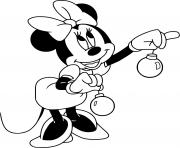 Minnie hanging ornaments coloring pages