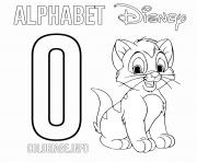 Printable O for Oliver Disney coloring pages