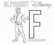 Printable F for Flynn coloring pages
