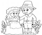 Printable thanksgiving pilgrims corn harvest coloring pages