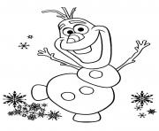 Printable olaf christmas disney coloring pages