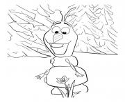 Printable disney olaf coloring pages