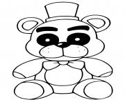 Printable Fredbear coloring pages