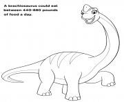 Big Brachiosaurus from PAW Patrol coloring pages