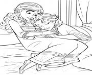 Printable Frozen 2 Sister Anna and Elsa coloring pages