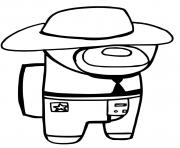 Printable cowboy western among us coloring pages