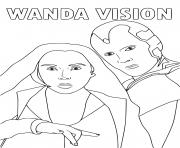 Printable wanda and vision coloring pages