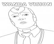 Printable vision synthezoid made from vibranium coloring pages